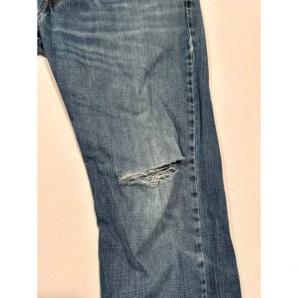 Levis 559 Relaxed Straight Fit Mens Jeans 32x32 Blue Denim Distressed 00559-4258